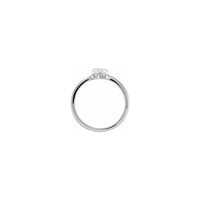 Saitin Triniti Cluster Pearl Ring (Azurfa) - Popular Jewelry - New York