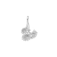 Upside Down Daisies Bunch Pendant (Silver) front - Popular Jewelry - New York