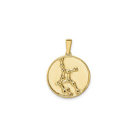 Virgo Zodiac Constellation Medal (Silver) back - Popular Jewelry - New York
