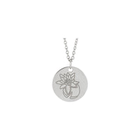 Waterlily July Birth Flower Pendant (Silver) preview - Popular Jewelry - New York