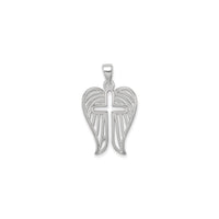 Winged Cross Cut-Out Pendant (Silver) back - Popular Jewelry - New York