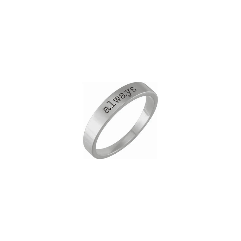 'always' Engraved Stackable Ring - Main Image