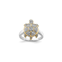 Plně ledový želví prsten (stříbrný) hlavní - Popular Jewelry -New York