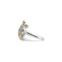Turtle Ring (Silver) oo si buuxda u barafaysan - Popular Jewelry -New York