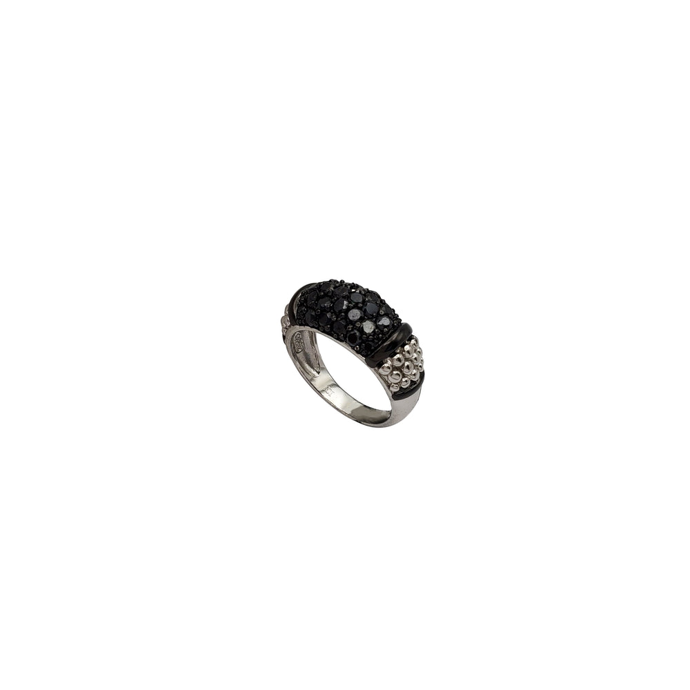 Black Onyx Lady Ring (Silver)