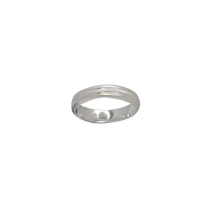 Diamond Cut Wedding Ring (Silver)