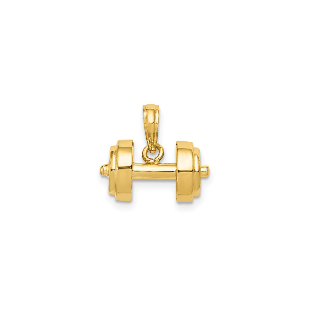 Single Barbell Pendant (14K)