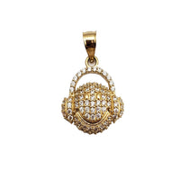 Iced-Out Headphones Emoji Pendant (14k)