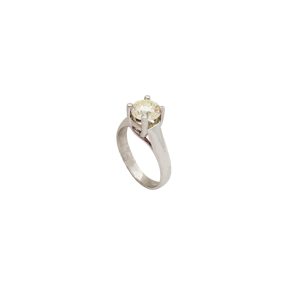 Diamond Solitaire Engagement Ring (14K)