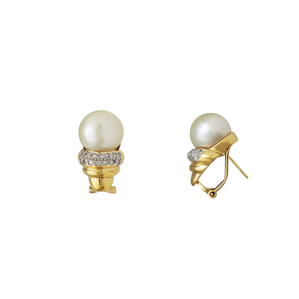 Light Bulb South Sea Pearl Earrings (18K)