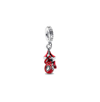 Enamel Spider Man Charm for Bracelet (Silver)