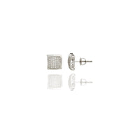 Micro Pave Diamond Stud Earrings (14K)
