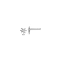 Silver Palm Tree Stud Earrings (Silver)