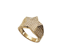 Iced-Out Star Ring (14K)