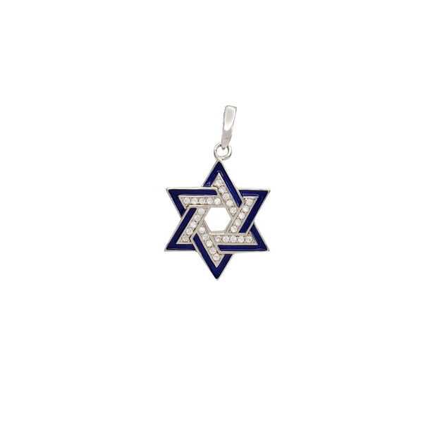 Zirconia Star Of David Pendant (Silver)
