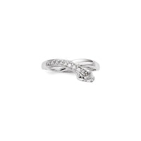 Bejeweled Snake Ring (sølv) foran - Popular Jewelry - New York