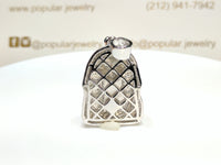 Iced Out Parao Pendant Silver - Popular Jewelry