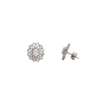 Anting Stud Parasol Iced-Out (Perak)