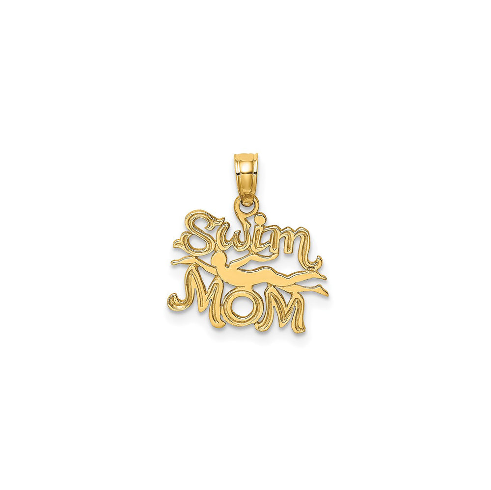 Swim Mom Pendant (14K)