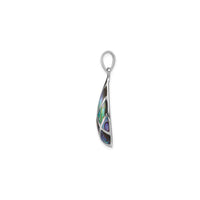 Teardrop Abalone Pendant (Silver)
