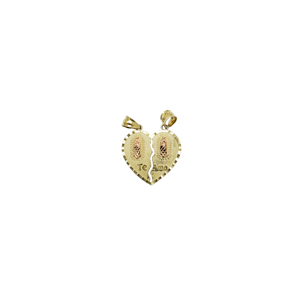 Guadalupe Broken Heart "Te Amo" Pendant (14K)