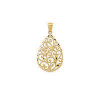 Filigree Teardrop Pendant (14K)