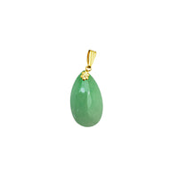 Teardrop Jade Pendant (14K)