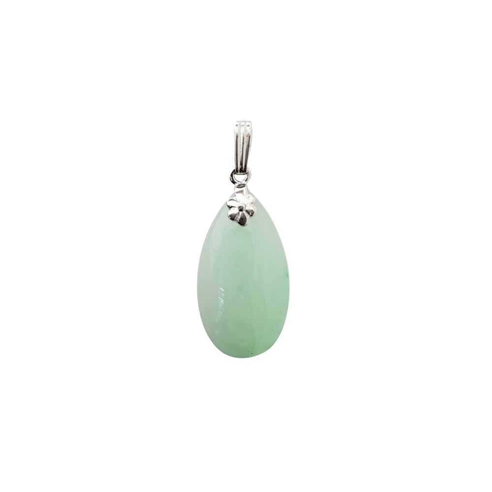 Teardrop Jade Pendant (14K)
