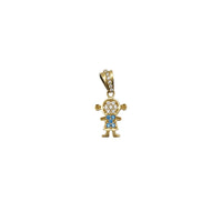 Zirconia Little Girl Pendant (18K)