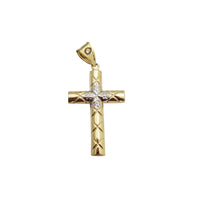 Textured Cross Pendant (14K)