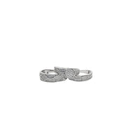 Cubic Zirconia Three-Pieces Engagement Ring (Silver)