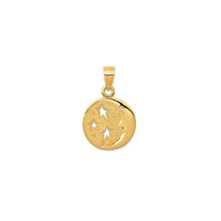 Moon and Three Star Pendant (14K)