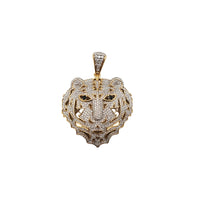 Iced-Out Tiger Pendant (14K)