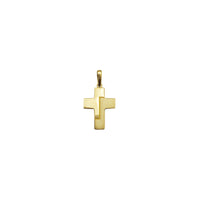 Plain Tiny Cross Pendant (14K)