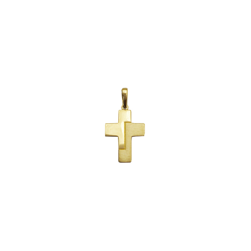 Plain Tiny Cross Pendant (14K)
