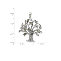 Marcasite Tree Pendant (Silver)