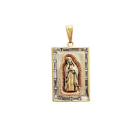 Tricolor Virgin Mary Pendant (14K)