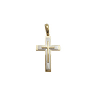 Triple-Layer Cross Pendant (14K)
