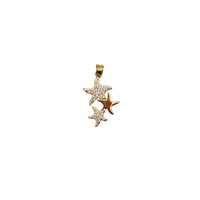 Triple Starfish Pendant (14K)