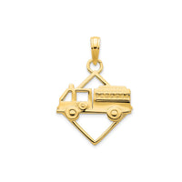 Fire Truck Pendant (14K)