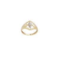Rhombus Diamond Cut Lady Ring (14K)