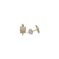 Miniature Turtle Stud Earrings (14K)