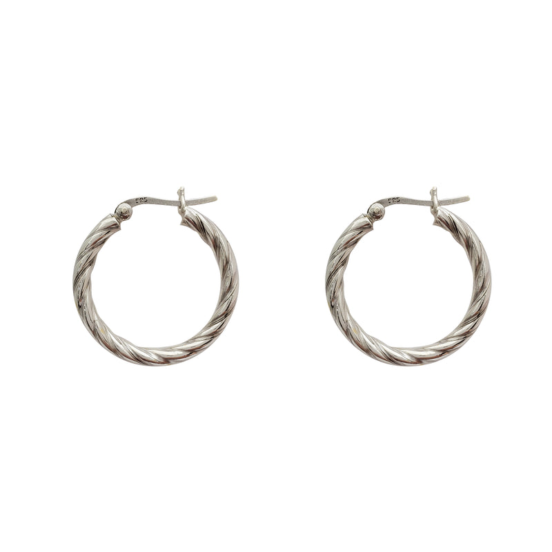 Rope Earring (Silver)
