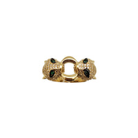 Twin-Headed Panther Ring (14K)