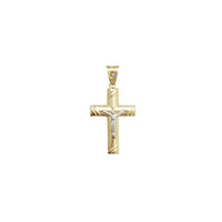 Two-Tone Crucifix Pendant (14K)