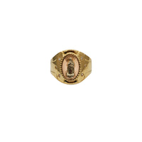Tricolor Oval Guadalupe Ring (14K)
