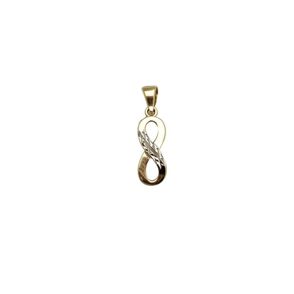 Two Tone Infinity Pendant (14K)