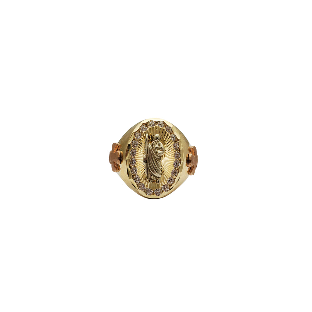 Two-Tone Saint Jude Ring (14K)