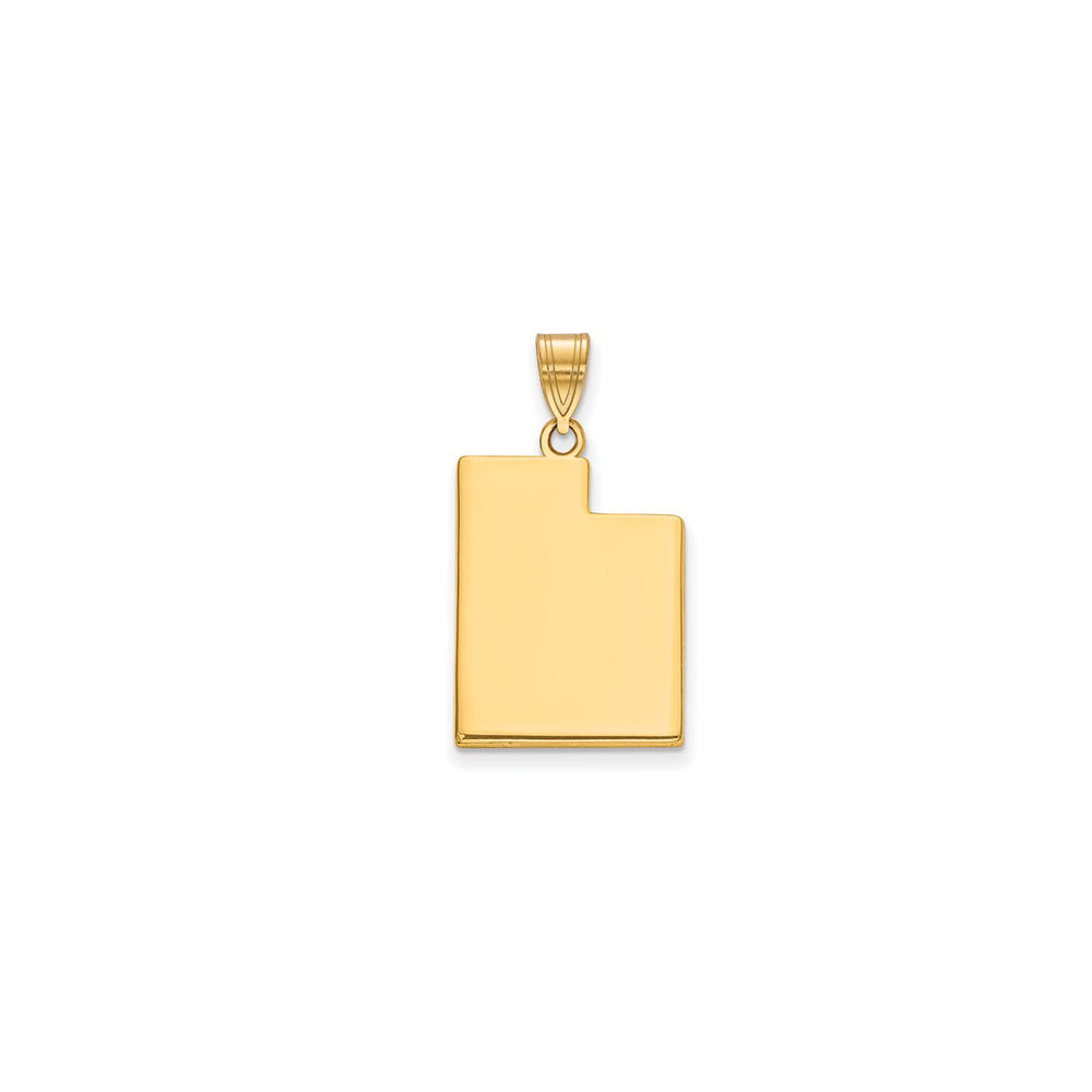 Plain Utah State Pendant (14K)
