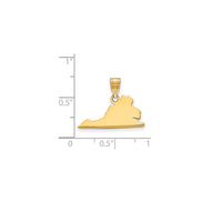 Plain Virginia State Pendant (14K)